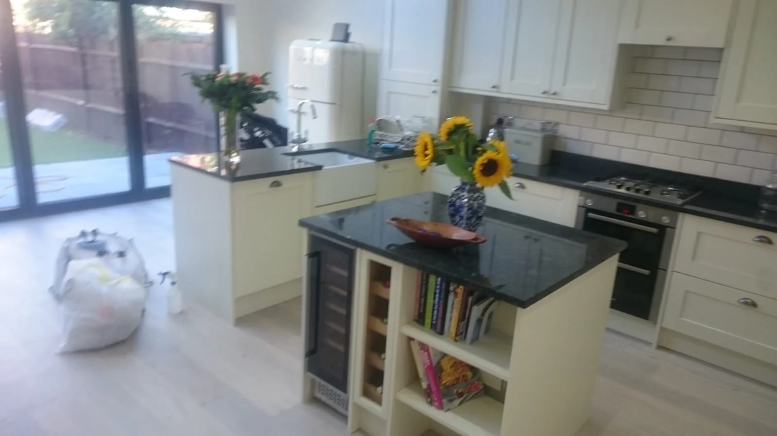 Completed fitted kitchen
