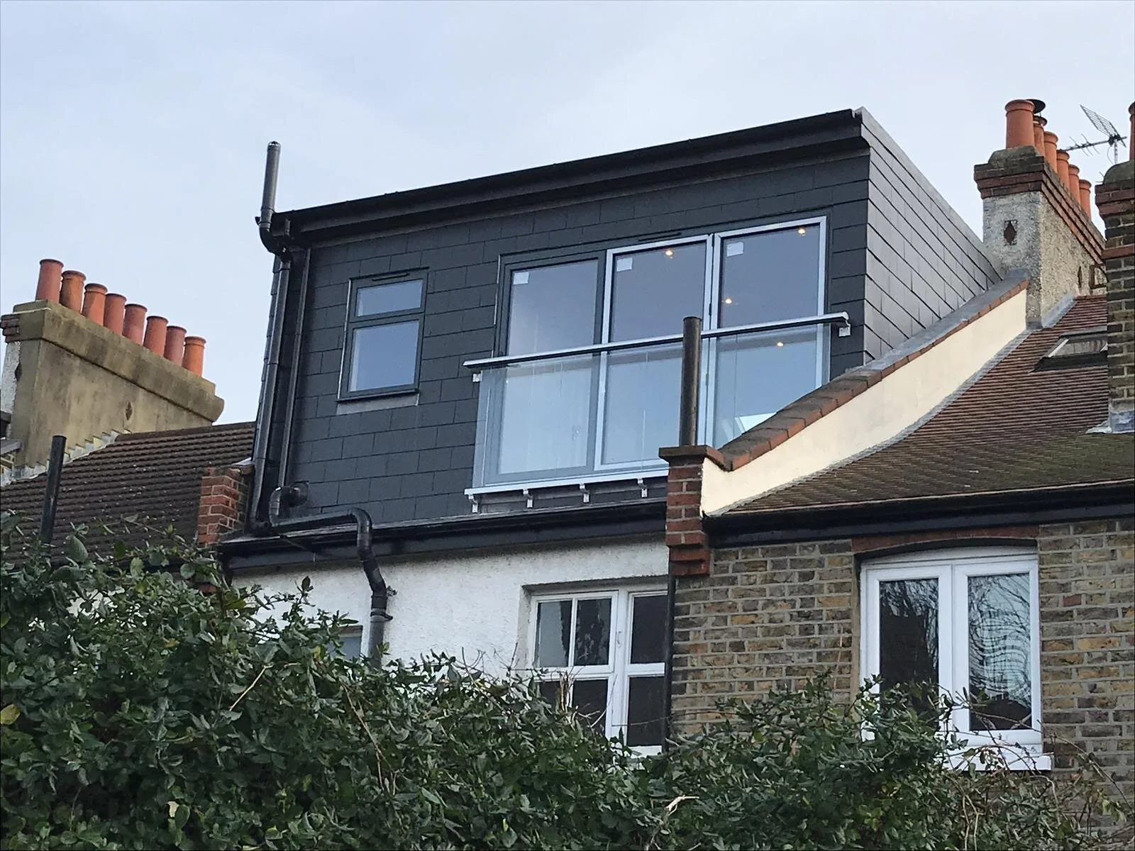 Finished loft conversion exterior